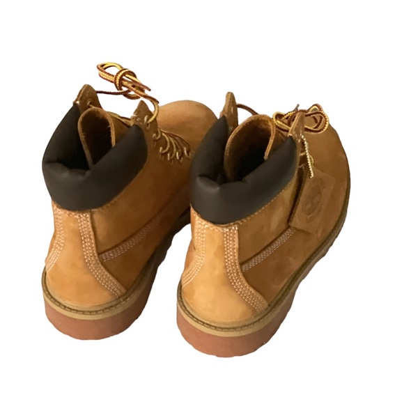 Big Kids Timberland 6" FOLKSTONE Boots Junior size 3.5M camel Waterproof - Picture 3 of 15